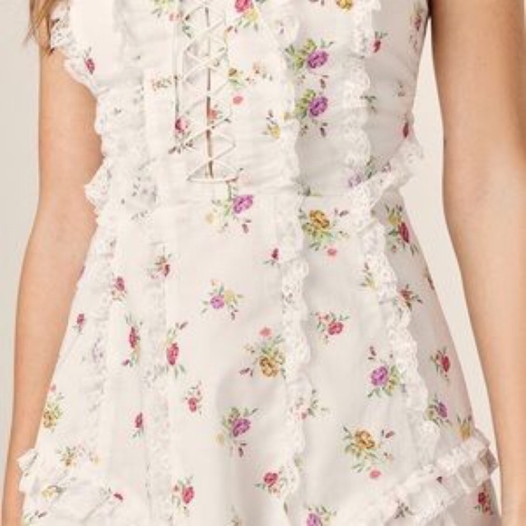 NWT For Love and Lemons Wildflower Mini Dress - Picture 4 of 4